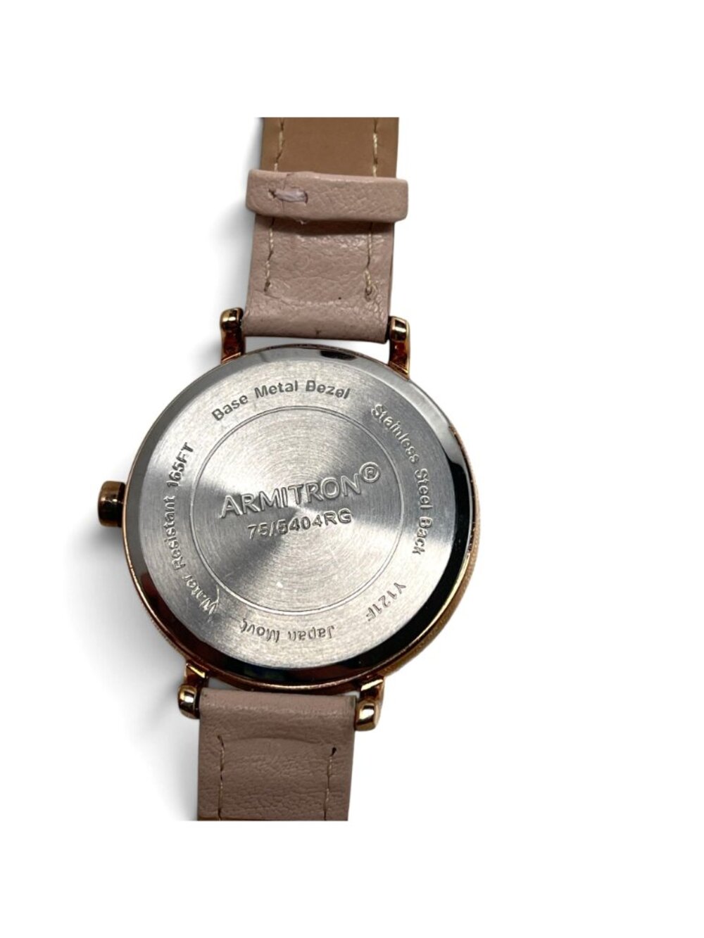 Armitron Womens Rose Gold Watch With Leather Strap Mother of Pearl Dial - Picture 3 of 7
